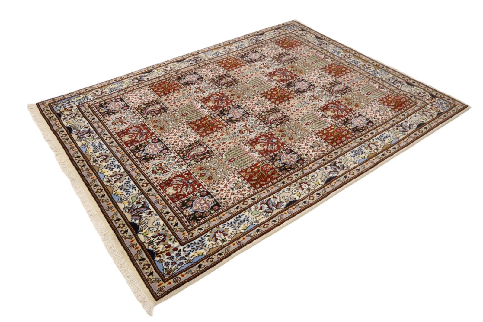 Moud Perserteppich 228 × 167 cm aus Wolle & Seide, handgeknüpft