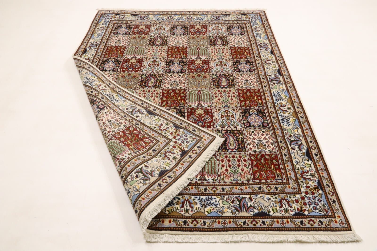 Moud Perserteppich 228 × 167 cm aus Wolle & Seide, handgeknüpft