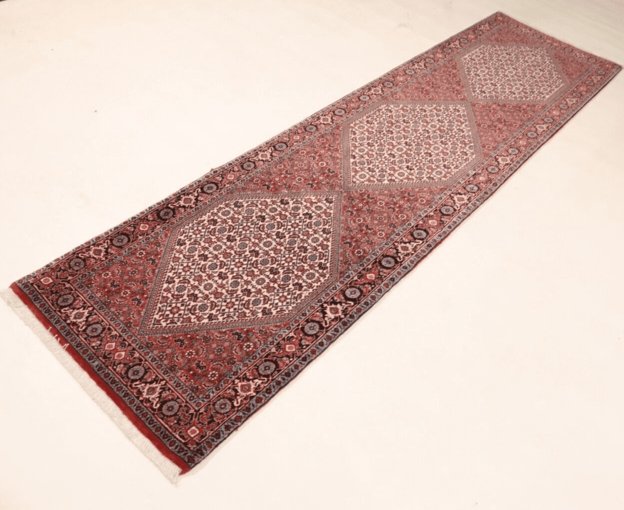 Handgeknüpfter Bijar Perserteppich, 300 × 83 cm, Wolle