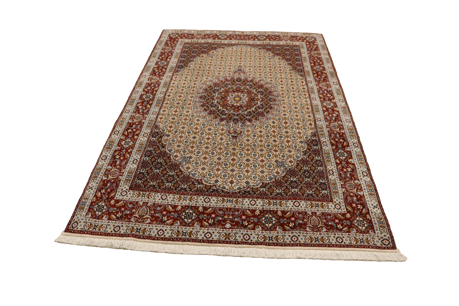 wunderschoner-perserteppich-moud-236-x-161-cm-400000-knoten-handgeknupft-1 Handgeknüpfter Moud Perserteppich 234 × 160 cm