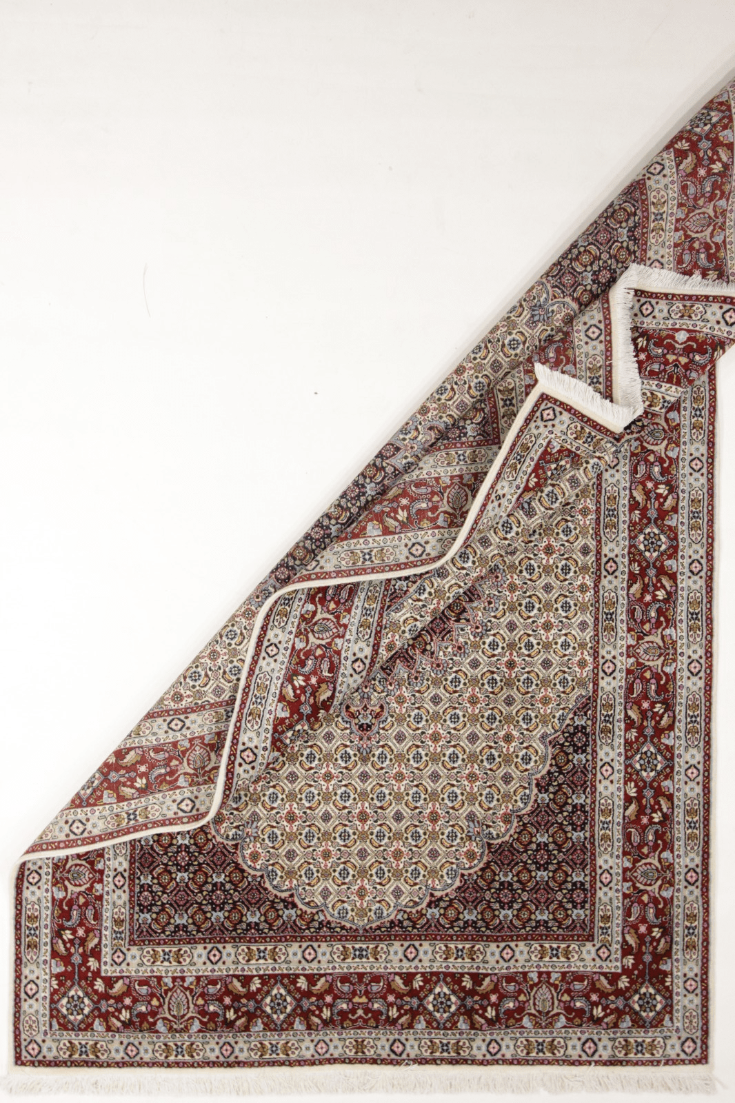 wunderschoner-perserteppich-moud-236-x-161-cm-400000-knoten-handgeknupft-3 Handgeknüpfter Moud Perserteppich 234 × 160 cm