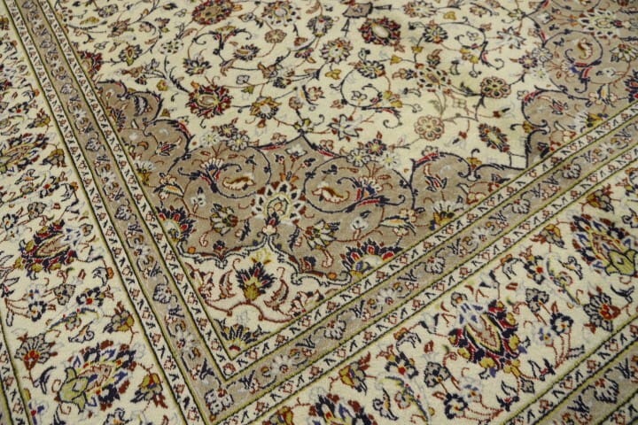 Handgeknüpfter Kashan Perserteppich 345 × 245 cm