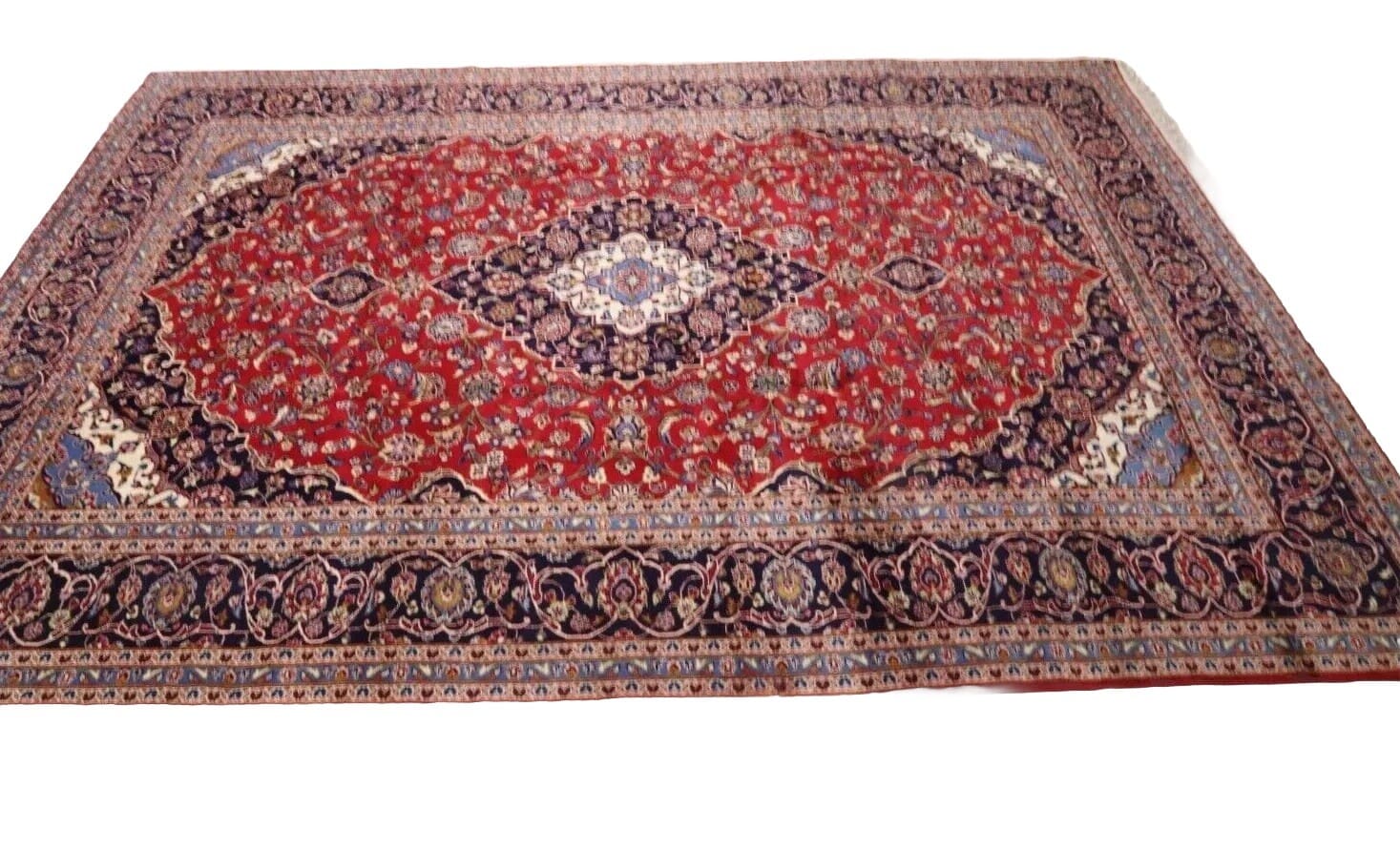 Kashan Perserteppich aus Iran, 400 × 295 cm