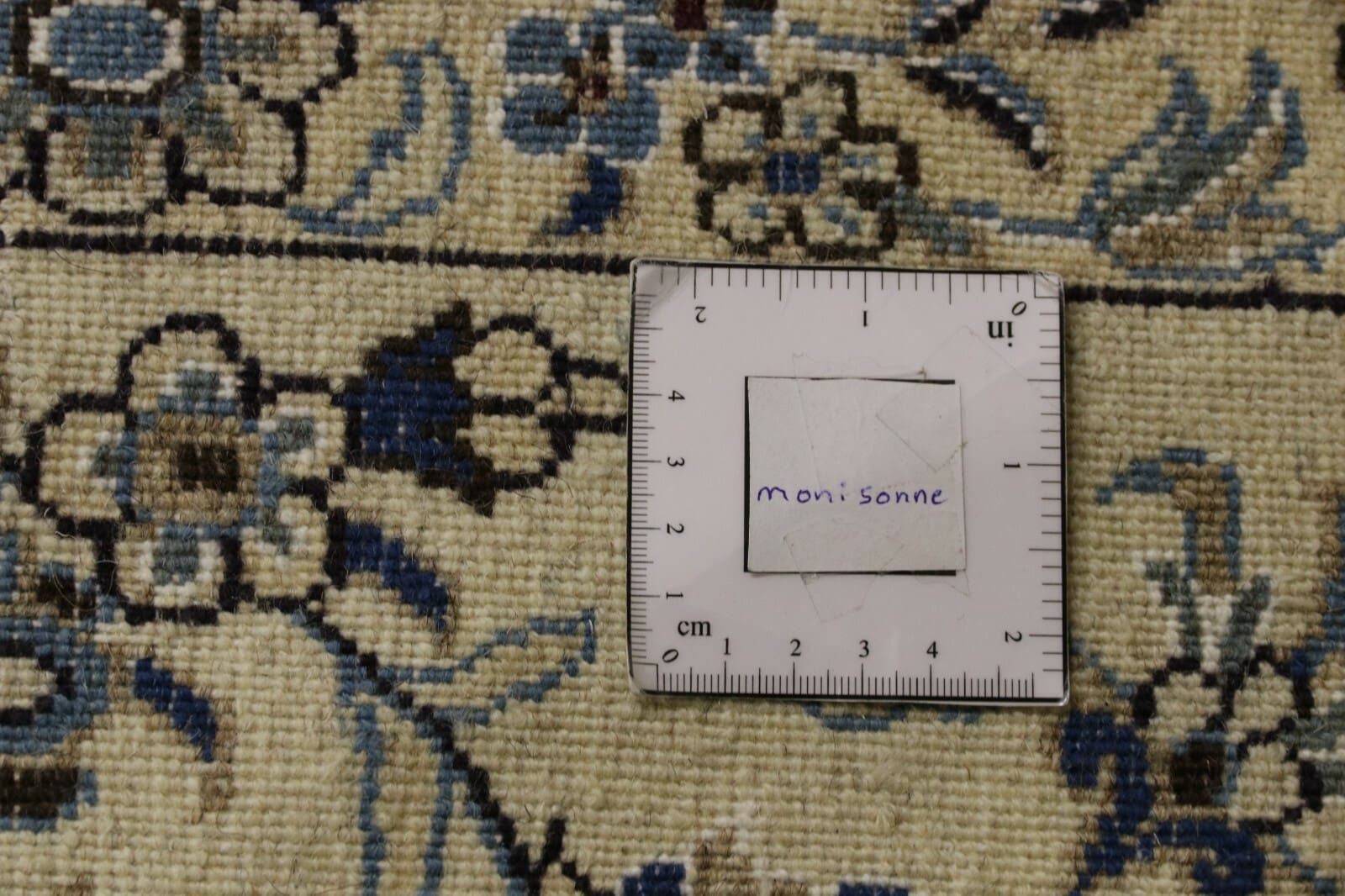 Nain Perserteppich 346 × 246 cm aus Seide, handgeknüpft