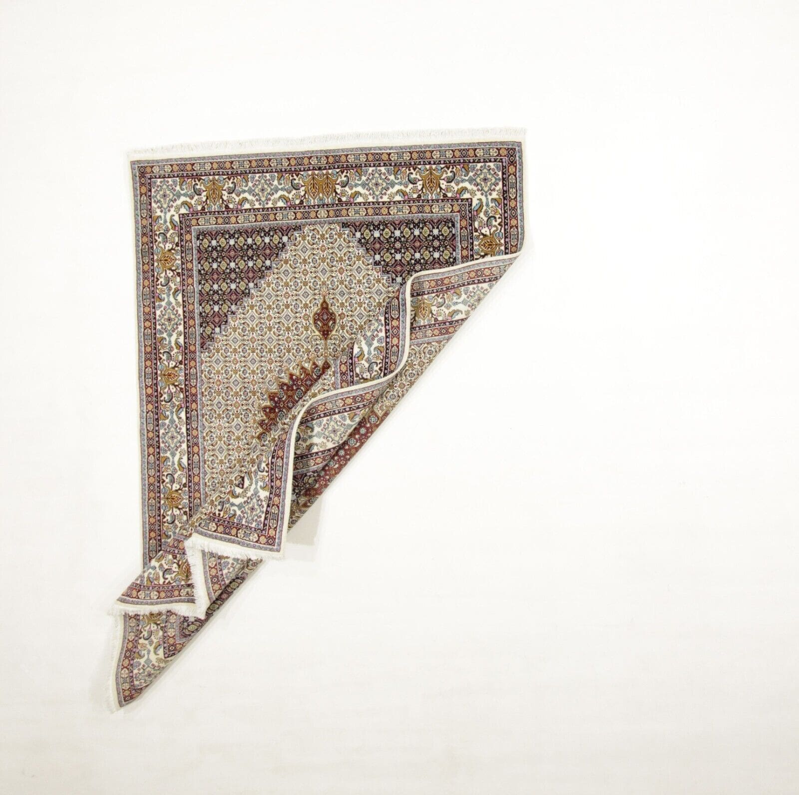 Handgeknüpfter Orientalisch Perserteppich, 228 × 160 cm, Wolle & Seide