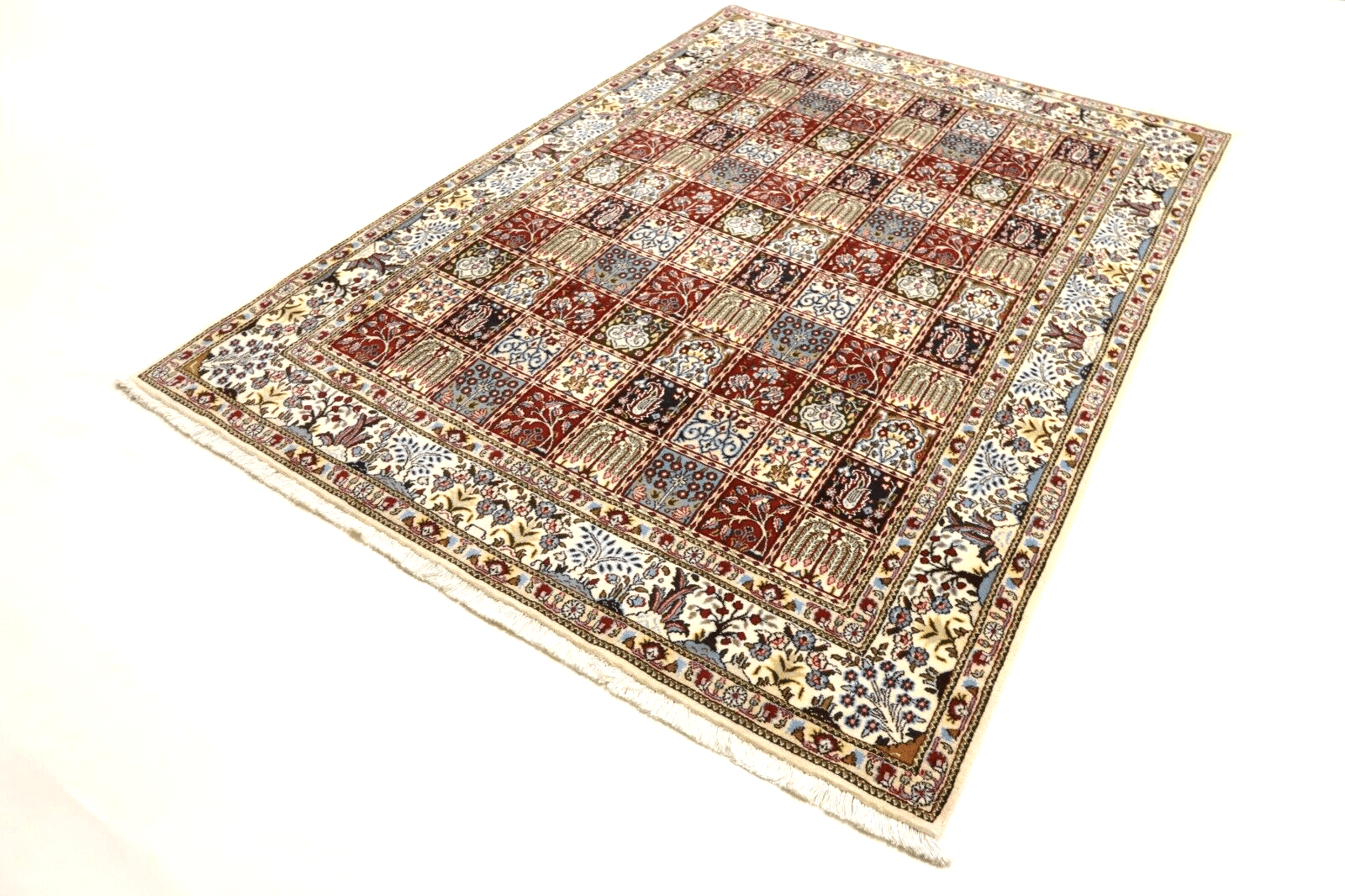 Orientalisch Perserteppich 237 × 166 cm aus Wolle & Seide, handgeknüpft