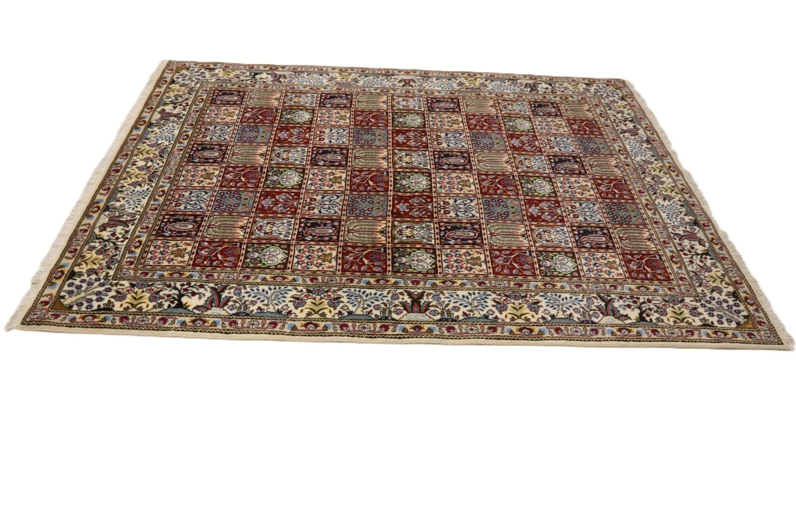 Orientalisch Perserteppich 237 × 166 cm aus Wolle & Seide, handgeknüpft