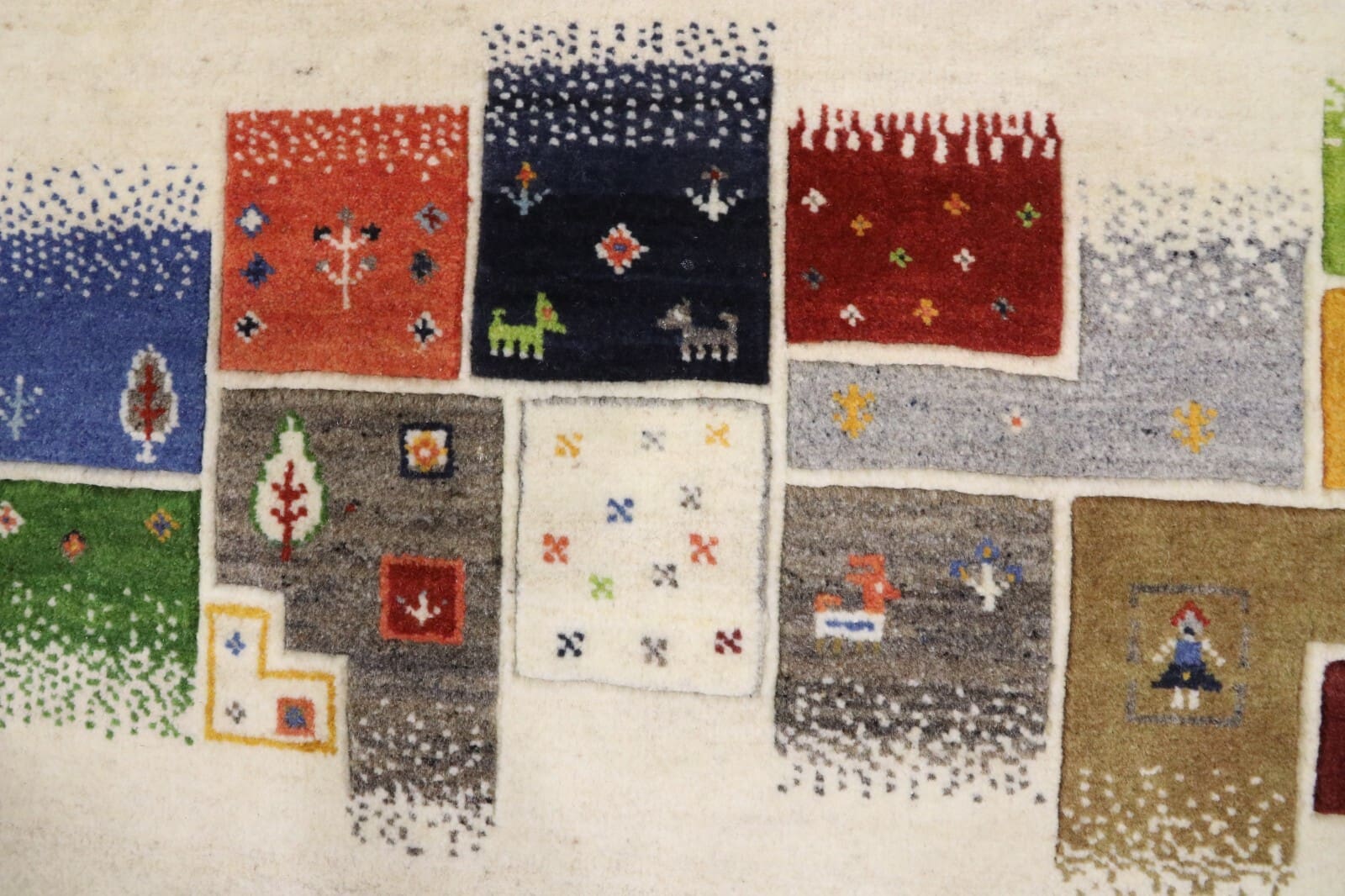 Handgeknüpfter Gabbeh Loribaft Orientteppich 244 × 170 cm