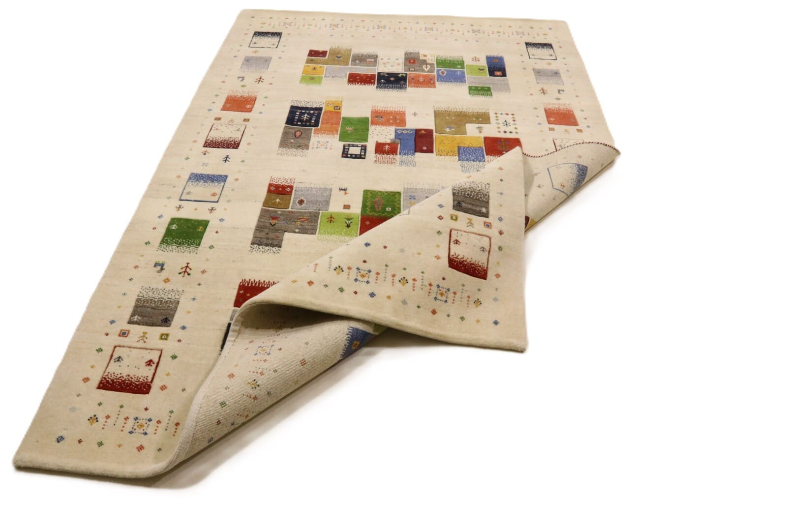 Handgeknüpfter Gabbeh Loribaft Orientteppich 244 × 170 cm