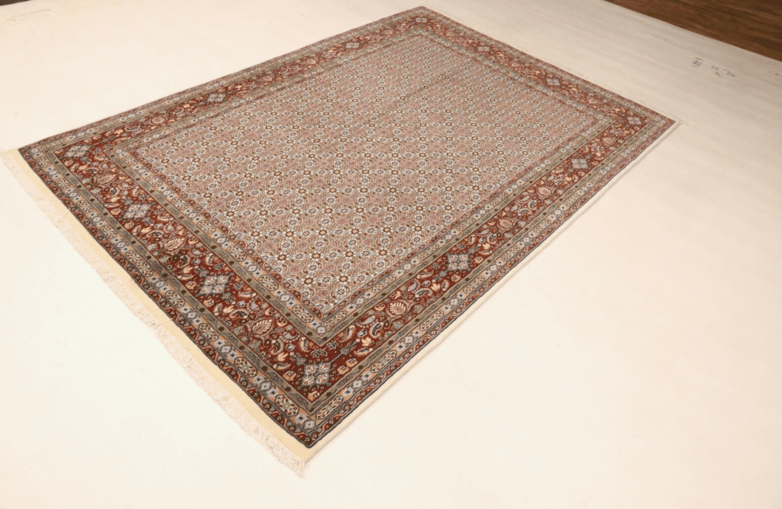orientteppich-moud-248-x-170-cm-400000-knoten-handgeknupft-perserteppich-4 Handgeknüpfter Moud Perserteppich 246 × 169 cm