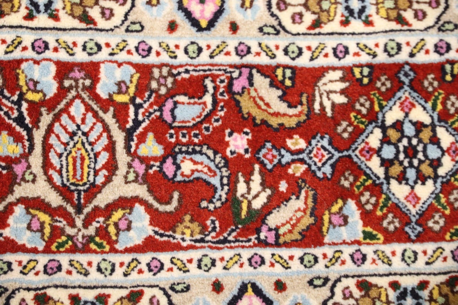 Handgeknüpfter Moud Perserteppich, 234 × 160 cm, Wolle & Seide