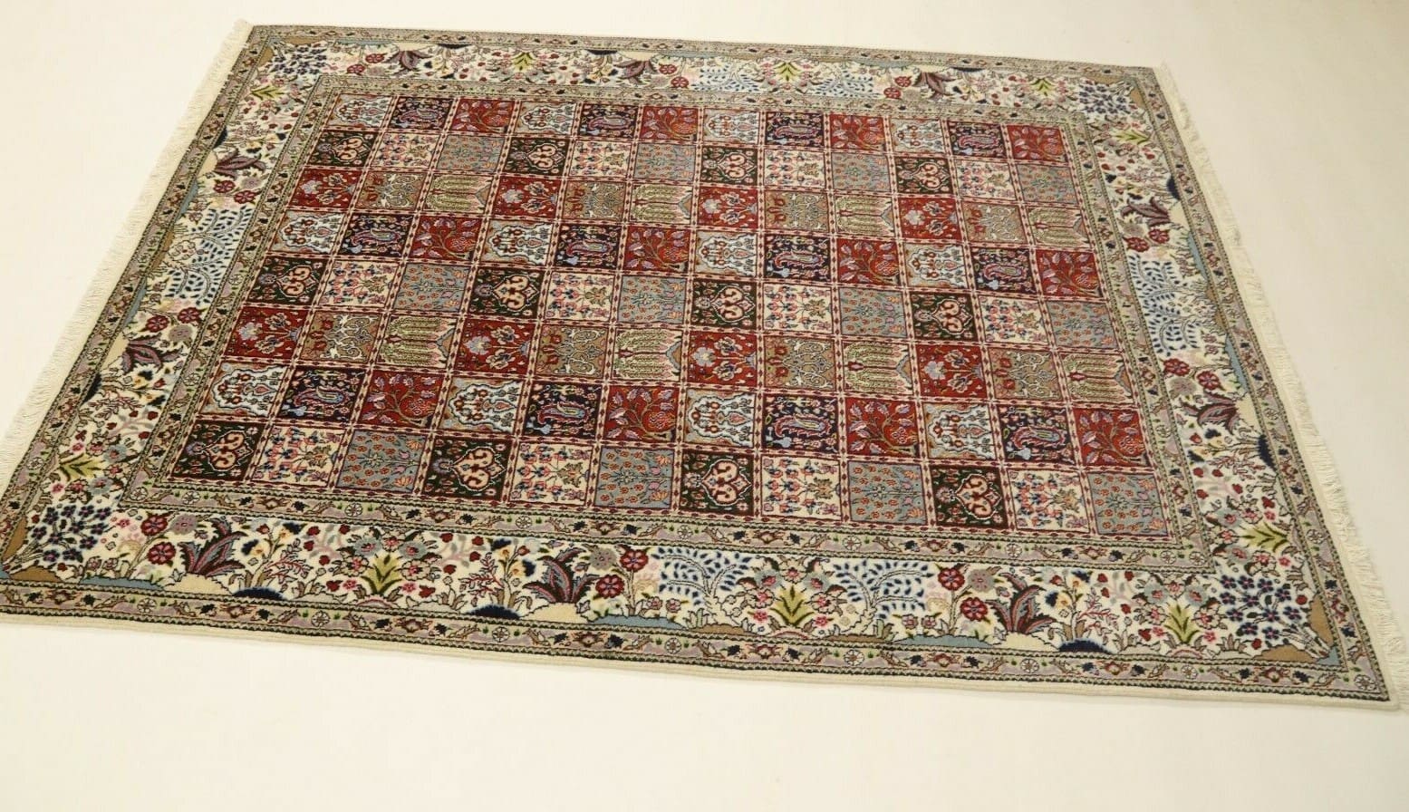 Handgeknüpfter Moud Perserteppich 238 × 166 cm