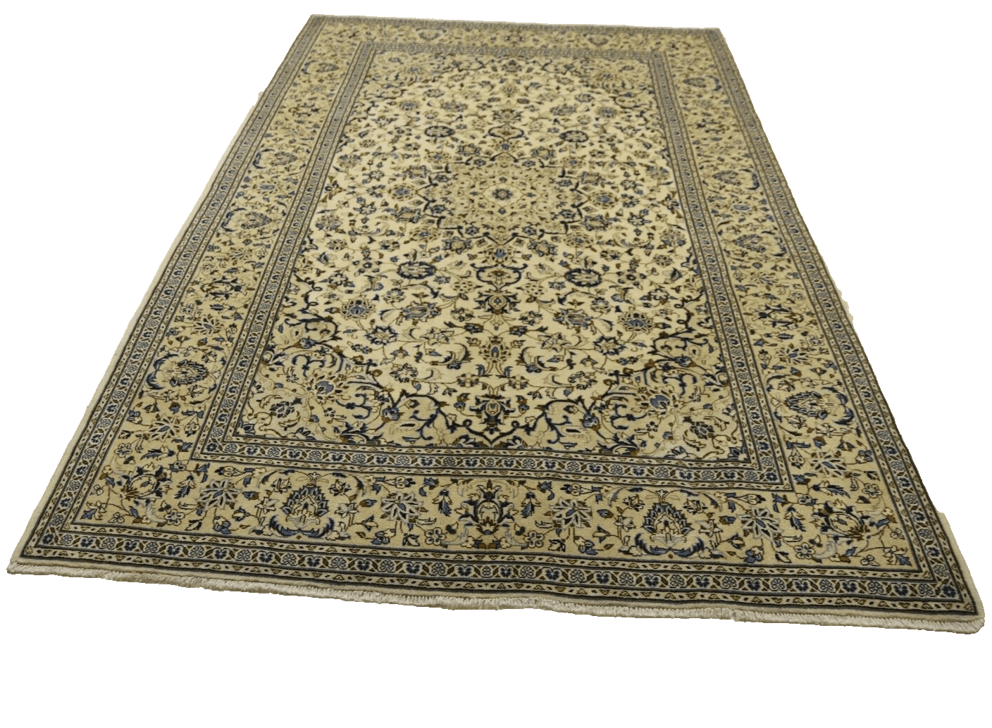 Handgeknüpfter Kashan Perserteppich, 360 × 243 cm, Wolle