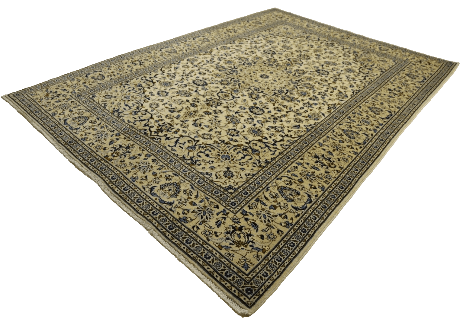 Handgeknüpfter Kashan Perserteppich, 360 × 243 cm, Wolle