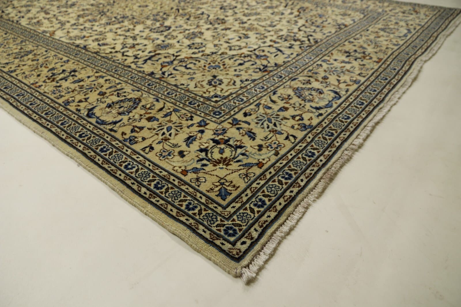 Handgeknüpfter Kashan Perserteppich, 360 × 243 cm, Wolle