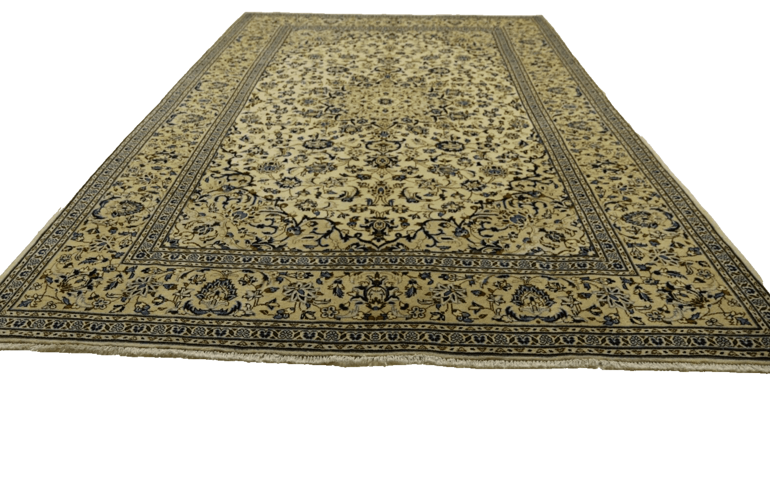 Handgeknüpfter Kashan Perserteppich, 360 × 243 cm, Wolle