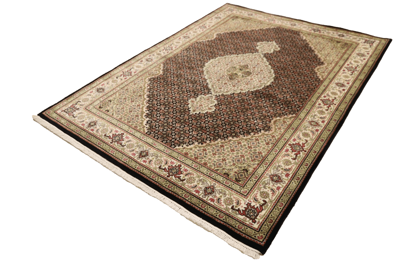 wunderschoner-orientteppich-244-x-164-cm-300000-knoten-handgeknupft-1 Handgeknüpfter Täbriz Orientteppich 242 × 163 cm
