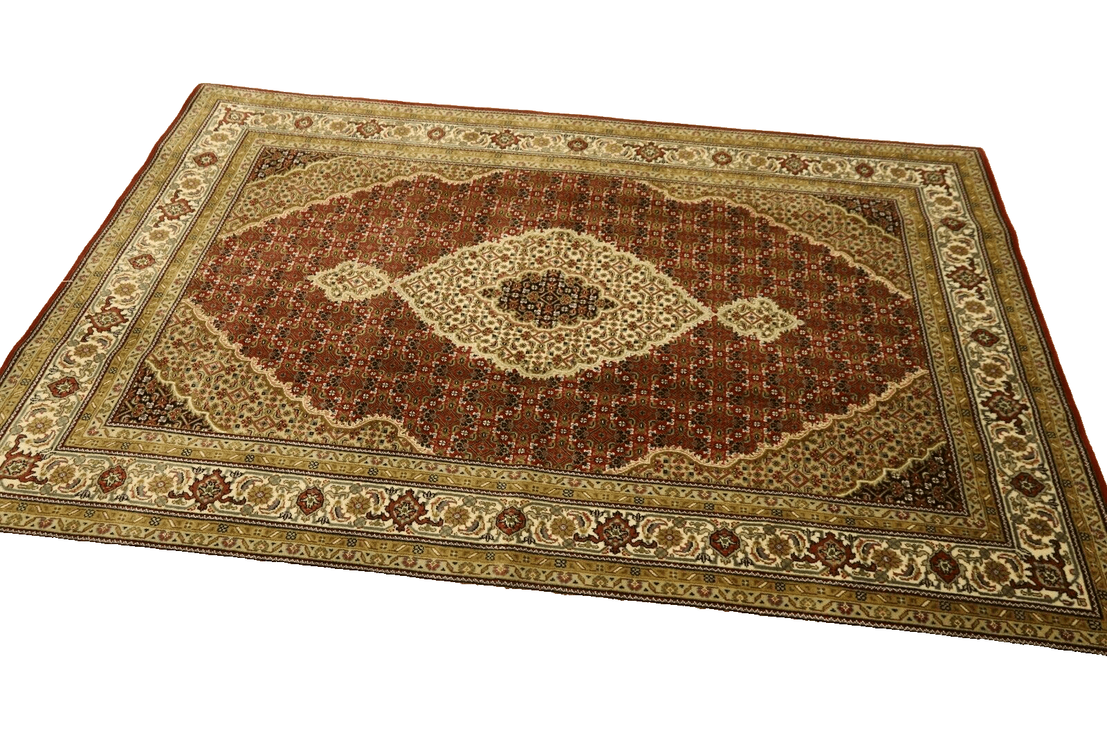Handgeknüpfter Täbriz Orientteppich 242 × 169 cm
