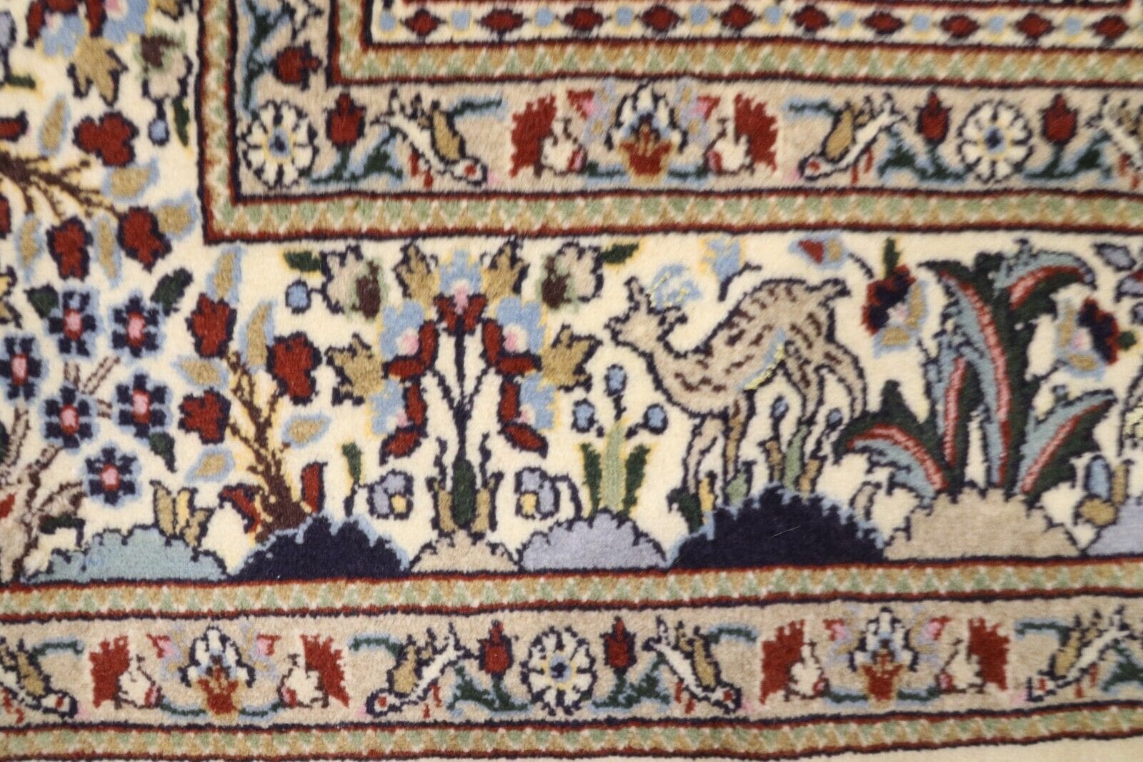 Handgeknüpfter Orientalisch Perserteppich, 195 × 148 cm, Wolle & Seide