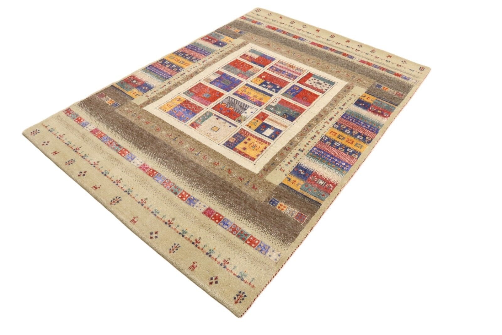 Gabbeh Loribaft Perserteppich aus Iran, 207 × 148 cm