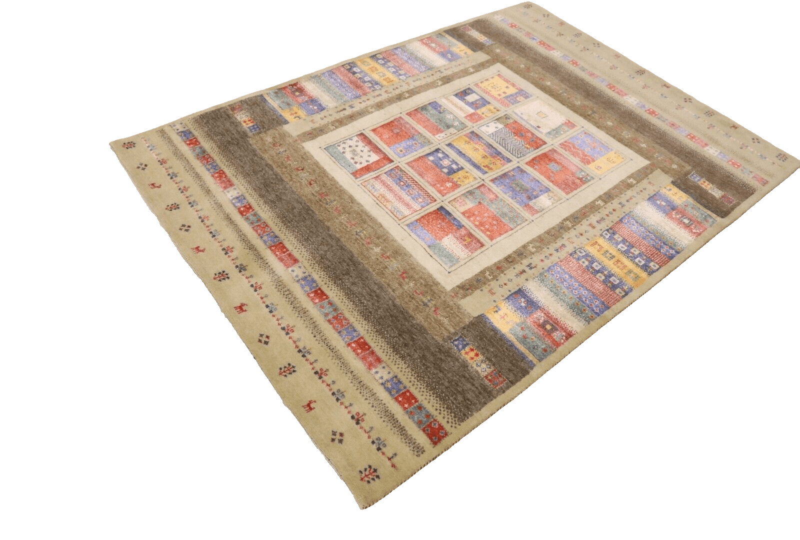 Gabbeh Loribaft Perserteppich aus Iran, 207 × 148 cm