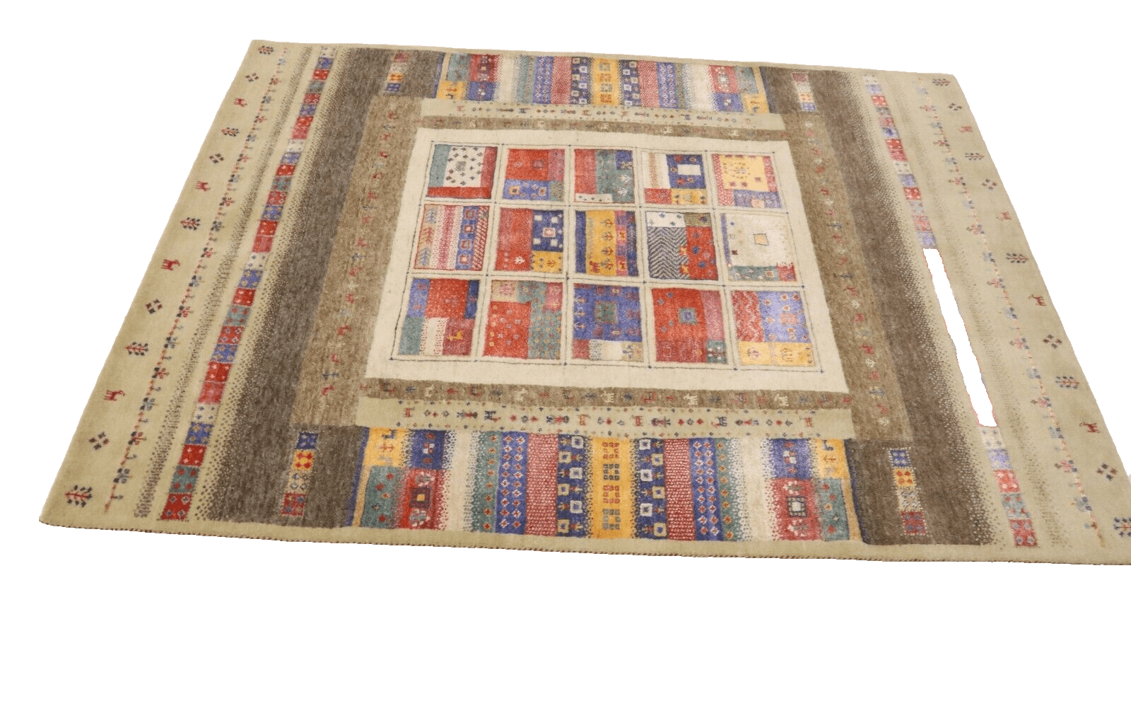 Gabbeh Loribaft Perserteppich aus Iran, 207 × 148 cm