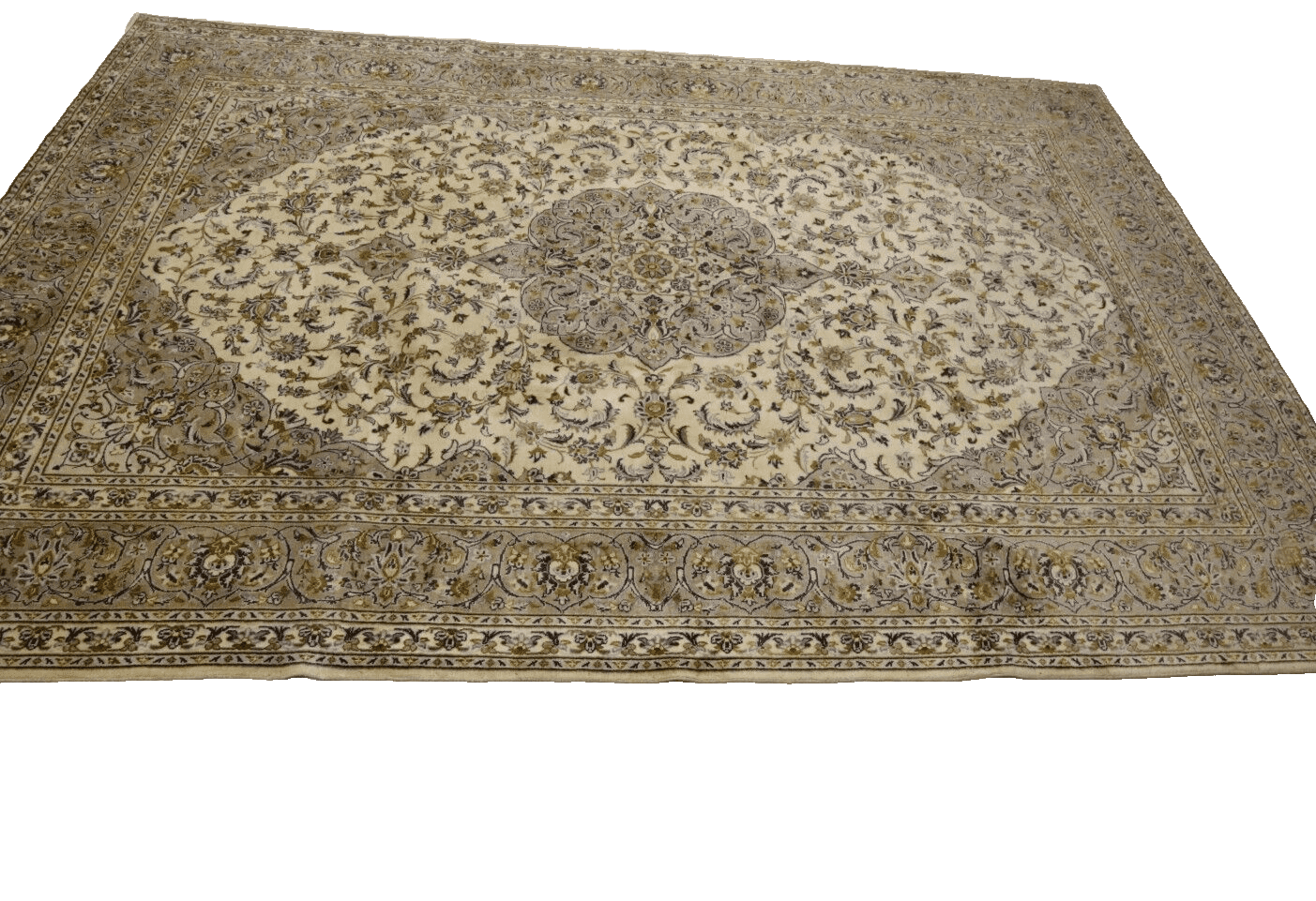 Kashan Perserteppich 350 × 245 cm aus Wolle, handgeknüpft