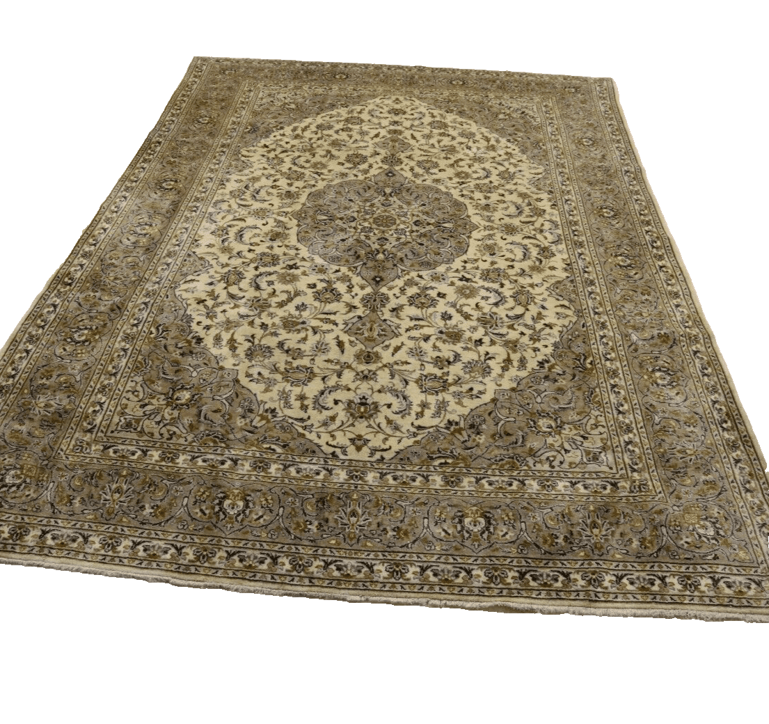 Kashan Perserteppich 350 × 245 cm aus Wolle, handgeknüpft