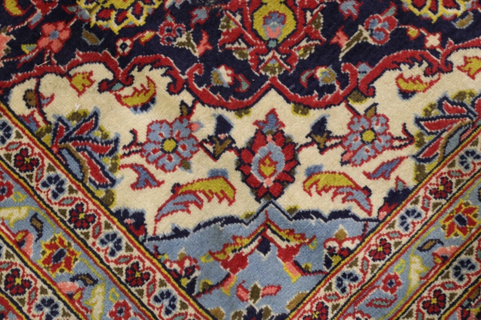Kashan Perserteppich 340 × 250 cm aus Wolle, handgeknüpft