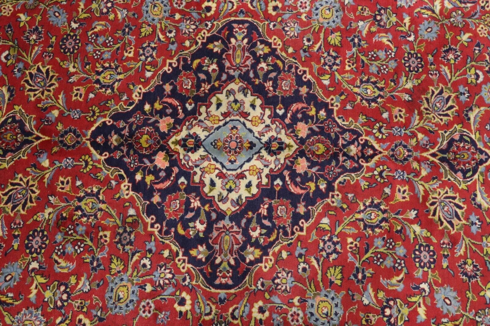 Kashan Perserteppich 340 × 250 cm aus Wolle, handgeknüpft