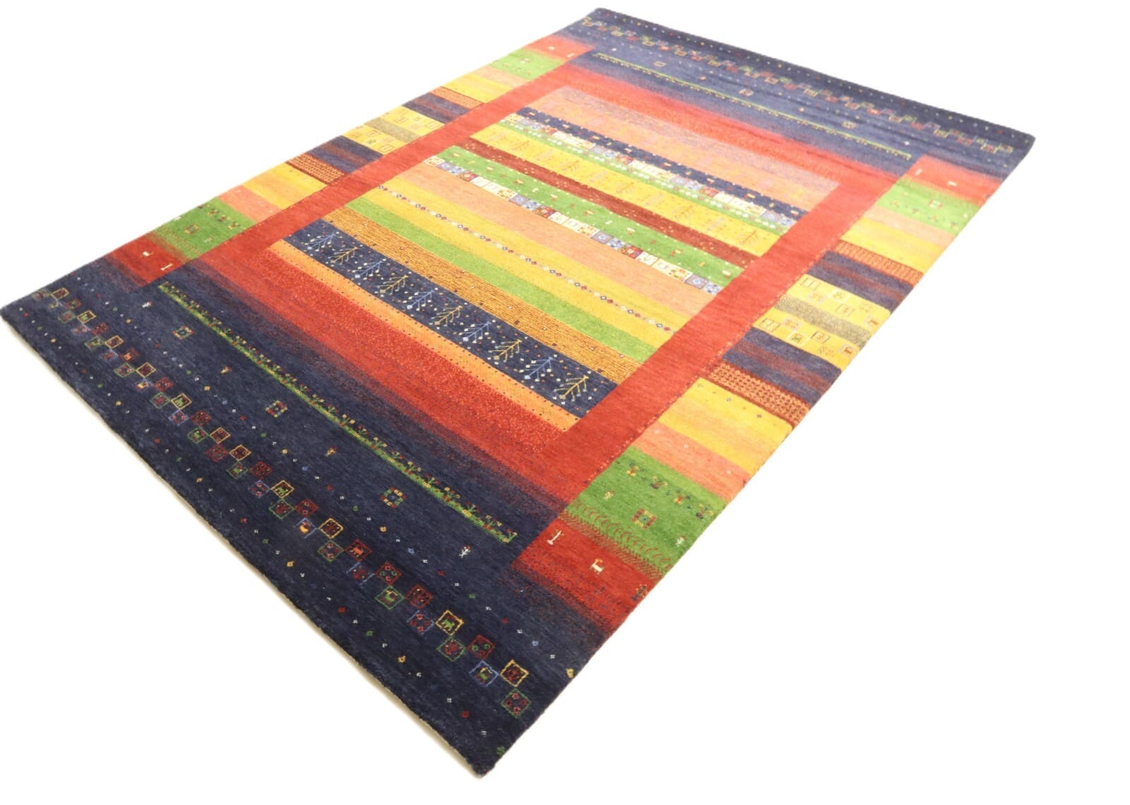 Handgeknüpfter Gabbeh Loribaft Perserteppich 243 × 170 cm