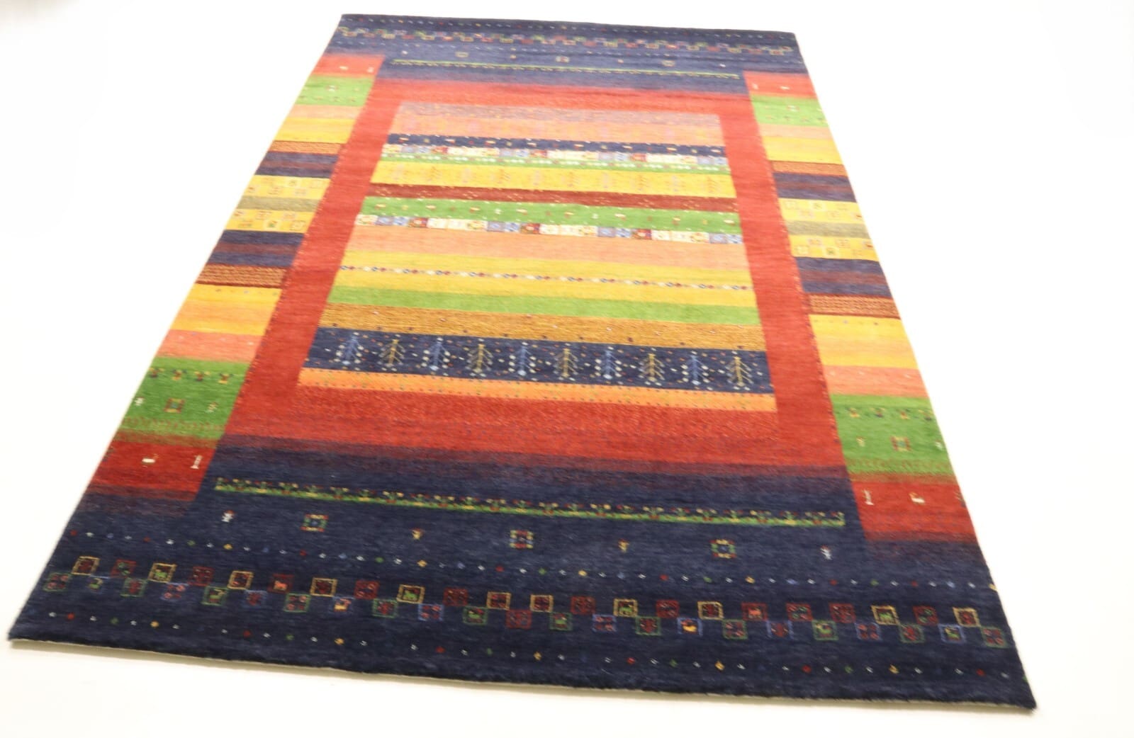 Handgeknüpfter Gabbeh Loribaft Perserteppich 243 × 170 cm