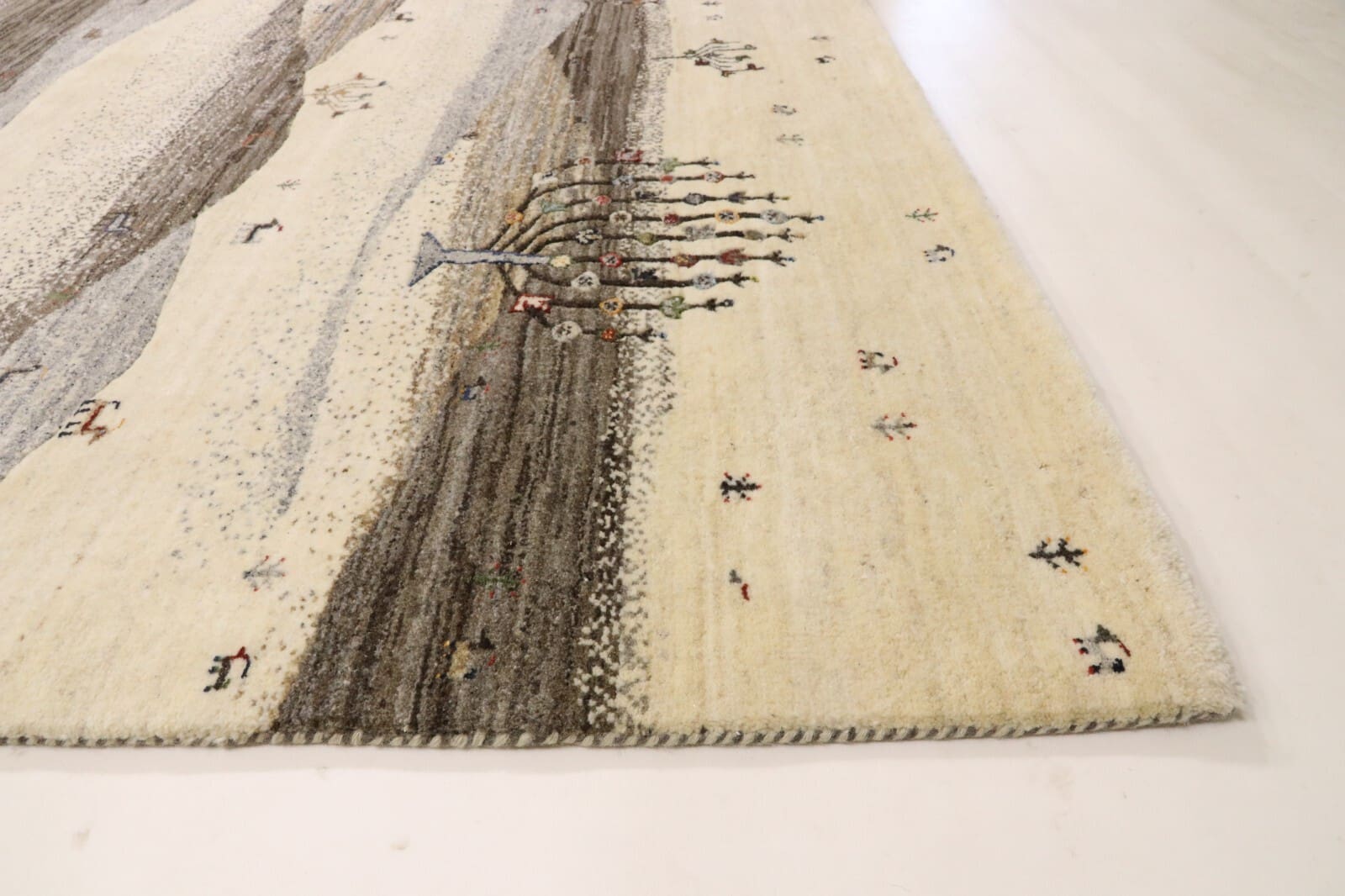 Handgeknüpfter Gabbeh Loribaft Perserteppich, 248 × 170 cm, Wolle