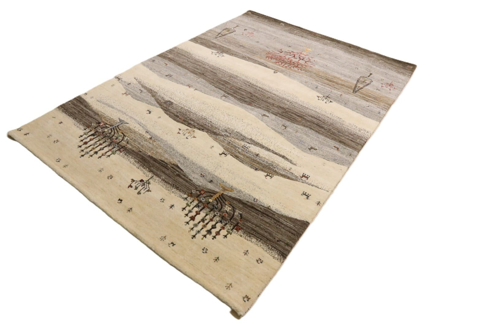 Handgeknüpfter Gabbeh Loribaft Perserteppich, 248 × 170 cm, Wolle