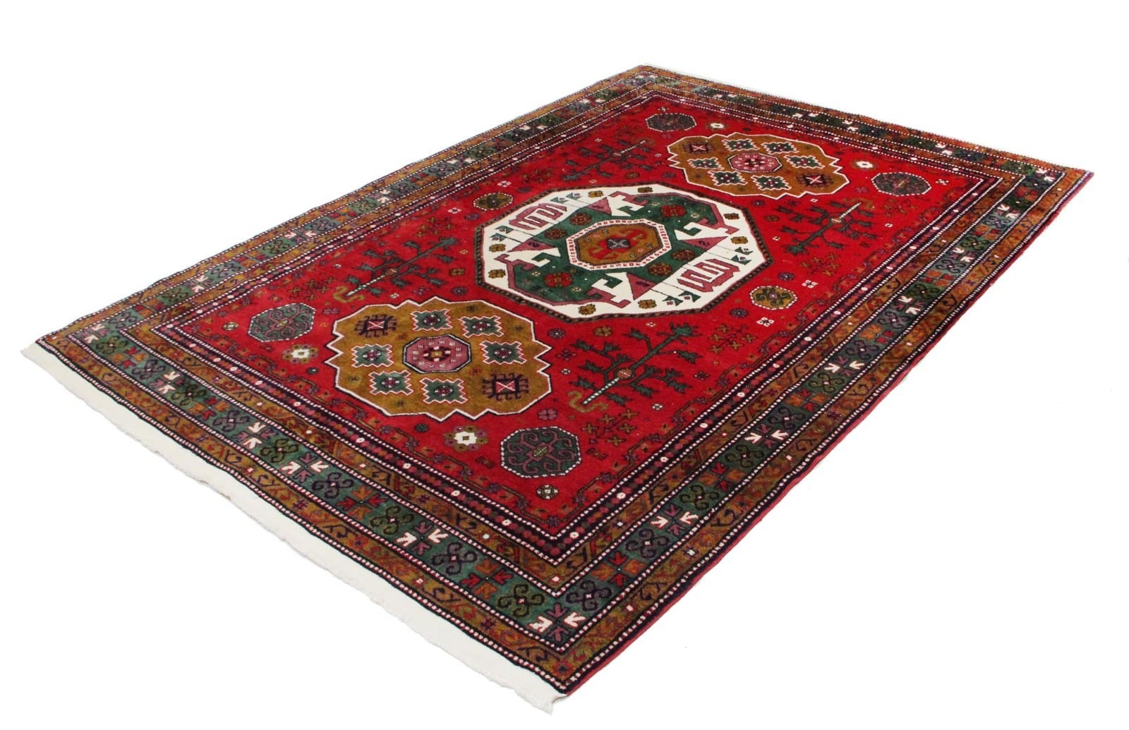 Handgeknüpfter Geblümt Orientteppich 240 × 170 cm