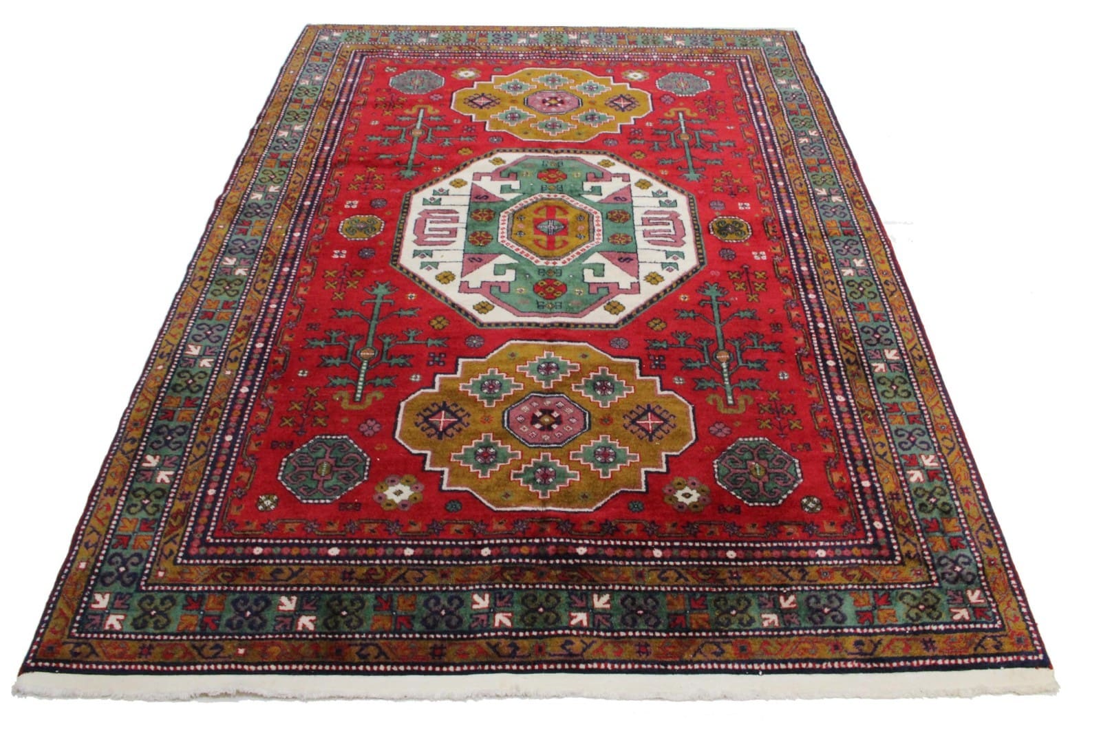 Handgeknüpfter Geblümt Orientteppich 240 × 170 cm