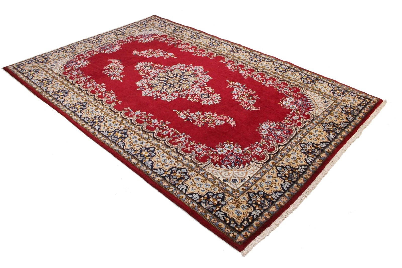 Kerman Perserteppich aus Iran, 275 × 185 cm