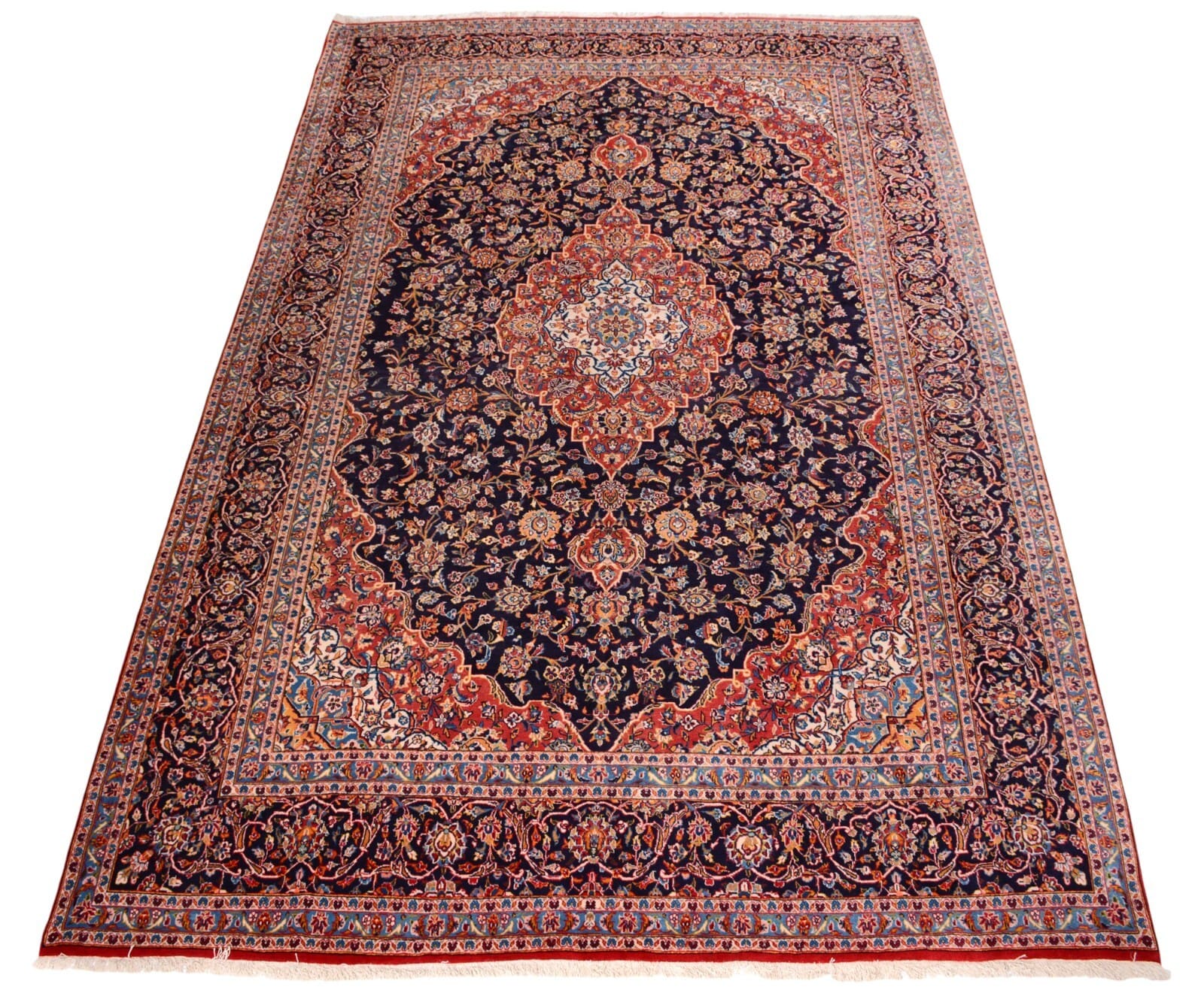 Handgeknüpfter Kashan Perserteppich 440 × 295 cm