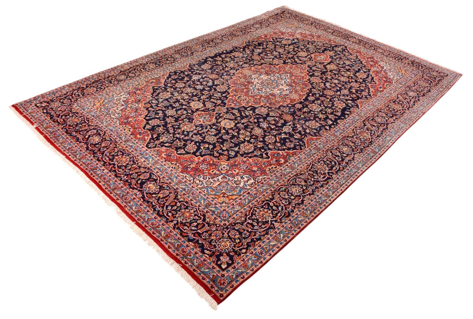 Handgeknüpfter Kashan Perserteppich 440 × 295 cm
