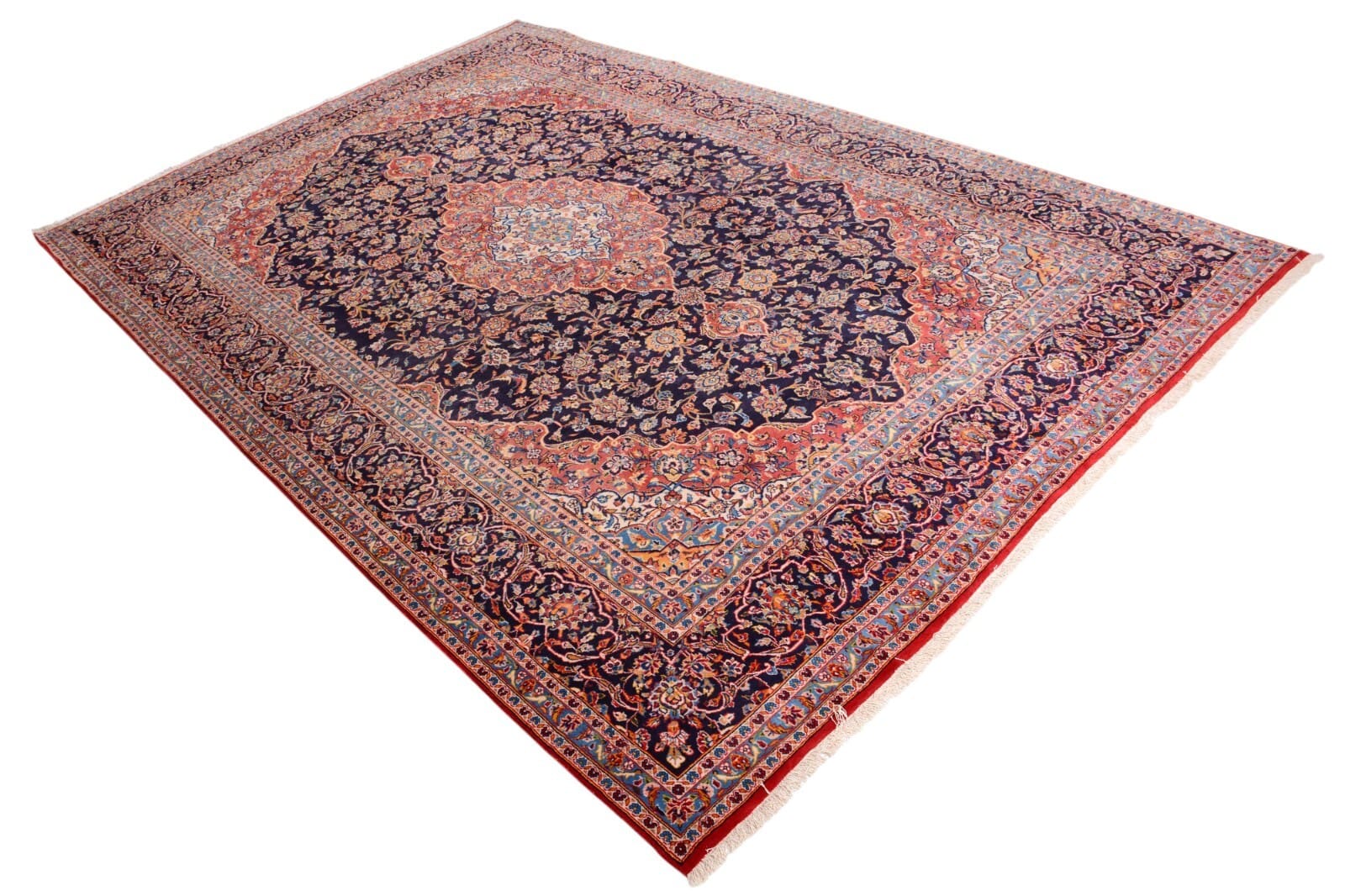 Handgeknüpfter Kashan Perserteppich 440 × 295 cm