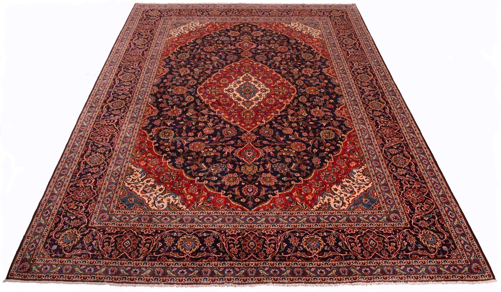 Kashan Perserteppich aus Iran, 395 × 295 cm