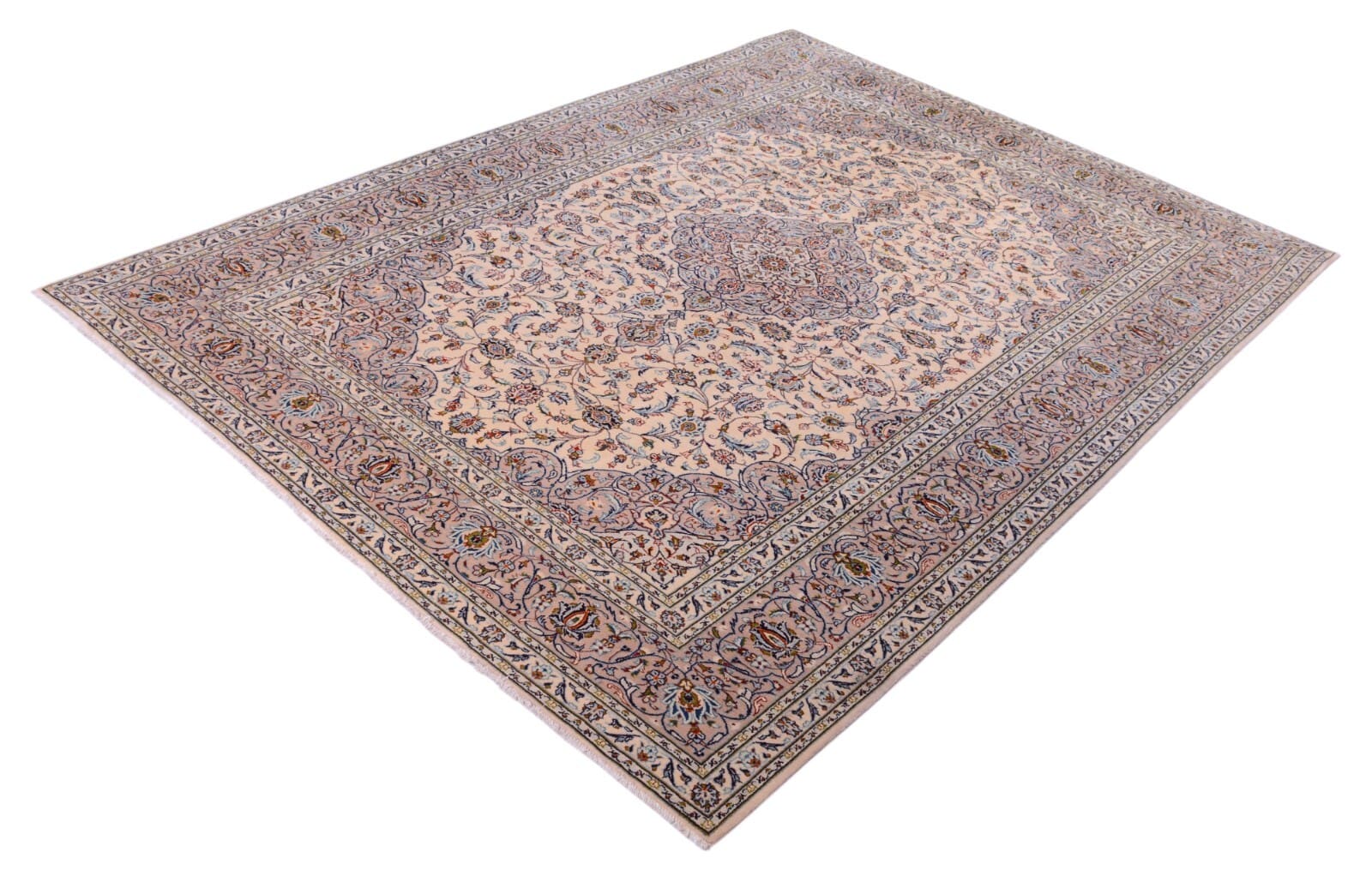 Handgeknüpfter Kashan Perserteppich 376 × 276 cm