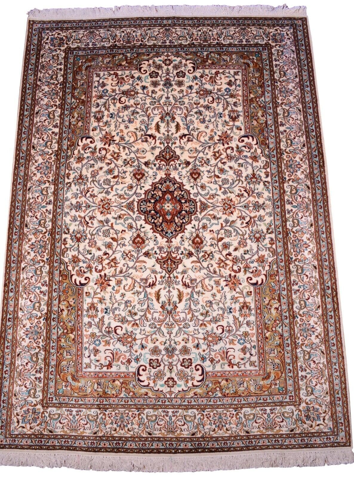 Handgeknüpfter Kashmir Orientteppich 187 × 130 cm