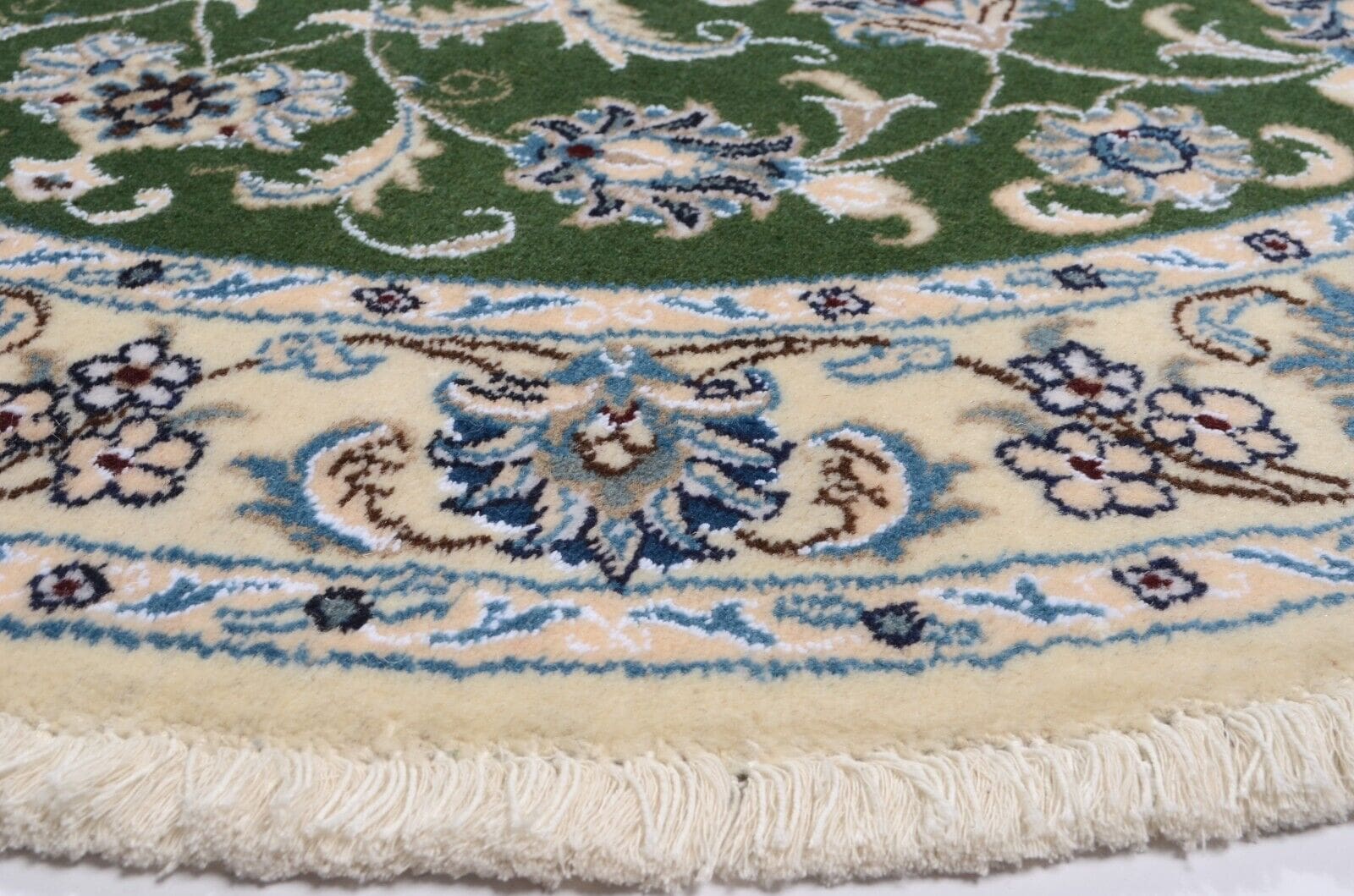 handgeknupfter-perserteppich-nain-152-x-151-cm-300000-knoten-3 Nain Perserteppich 150 × 150 cm aus Wolle, handgeknüpft