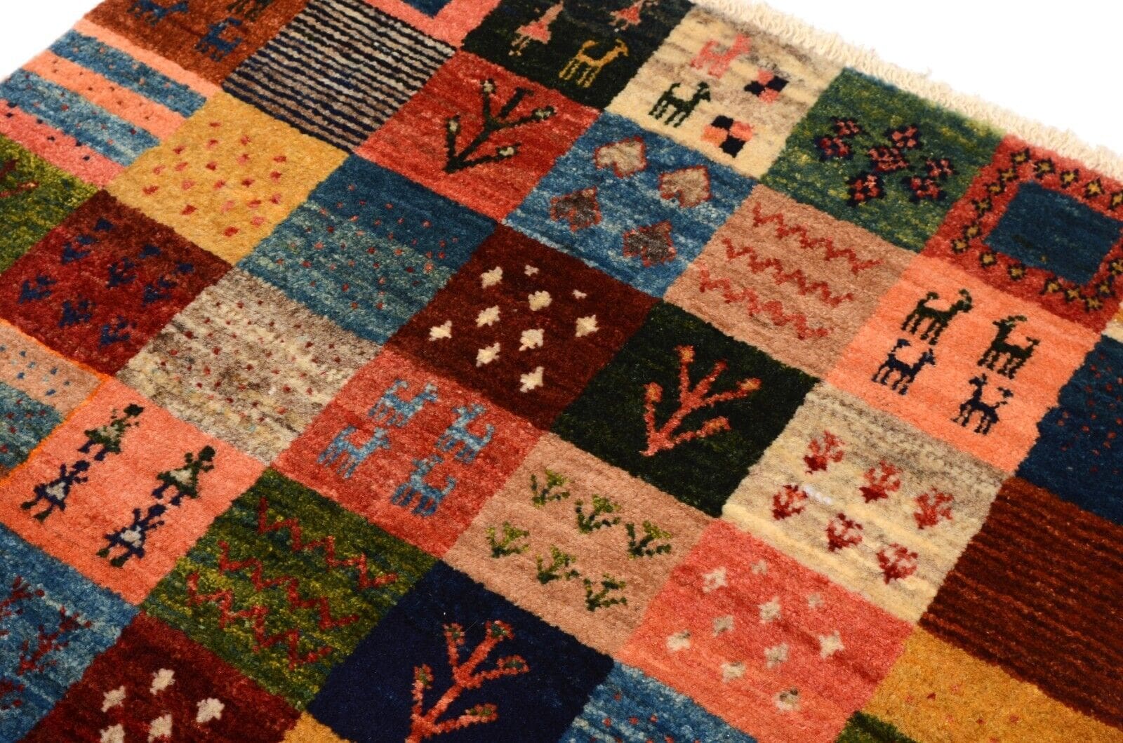 Handgeknüpfter Gabbeh Loribaft Perserteppich 119 × 82 cm