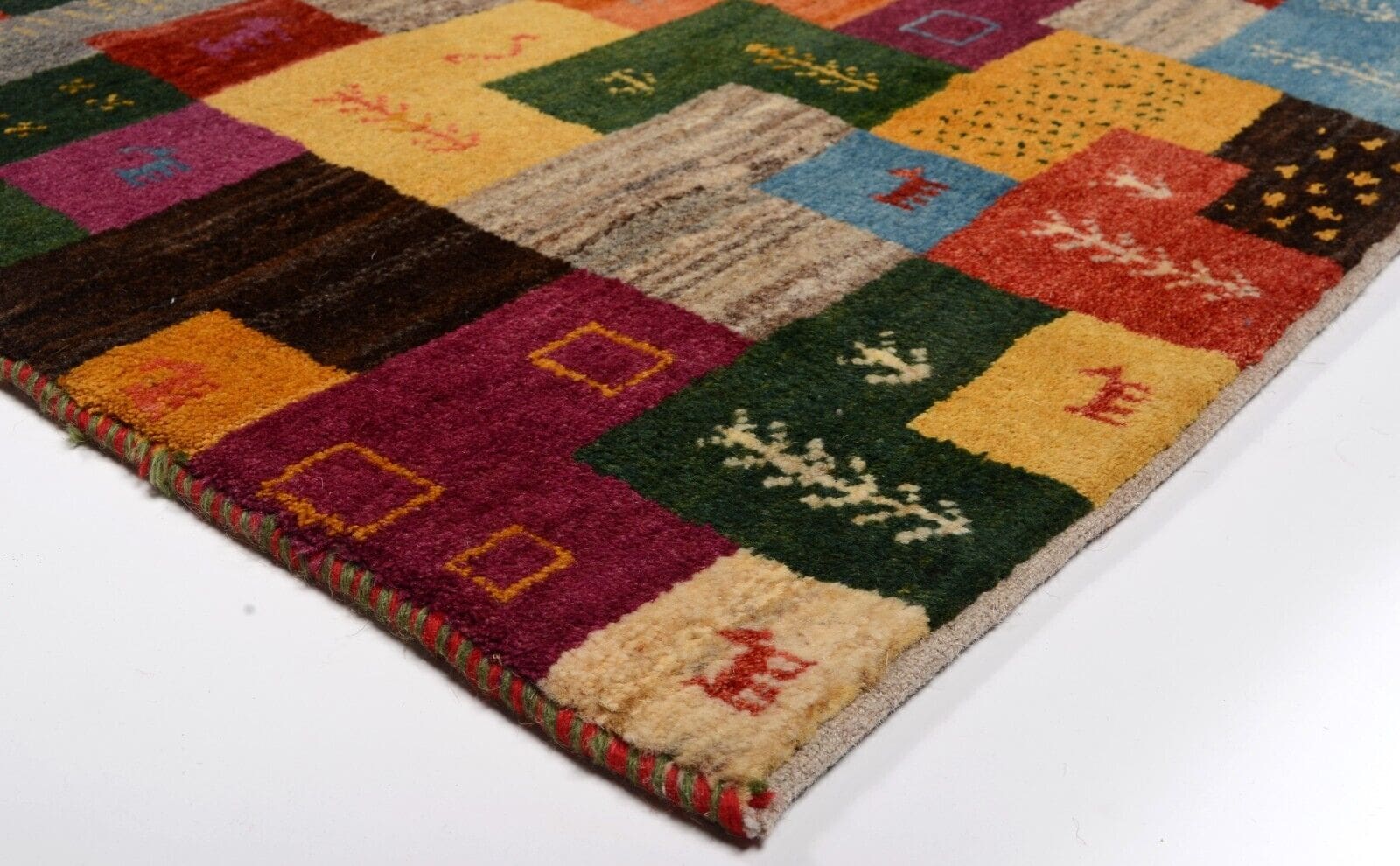 Gabbeh Perserteppich aus Iran, 111 × 76 cm