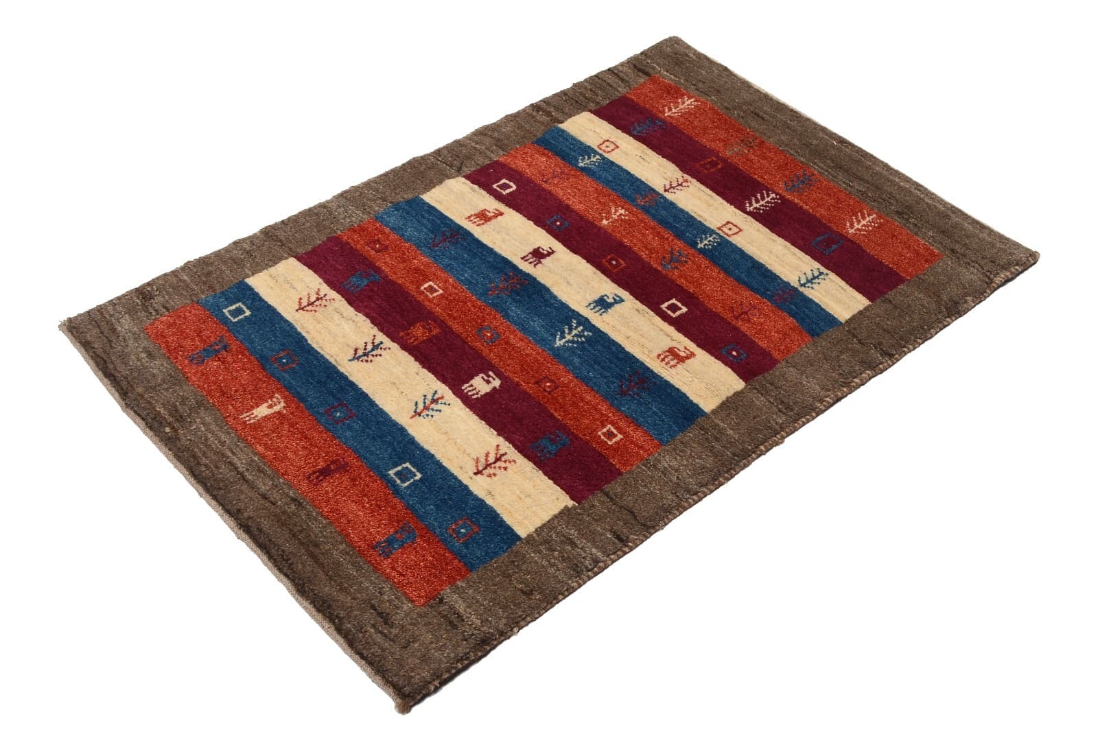 Gabbeh Perserteppich aus Iran, 118 × 78 cm