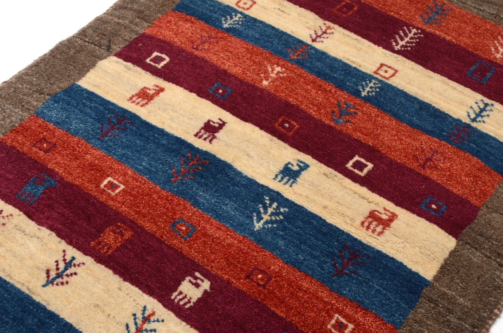 Gabbeh Perserteppich aus Iran, 118 × 78 cm