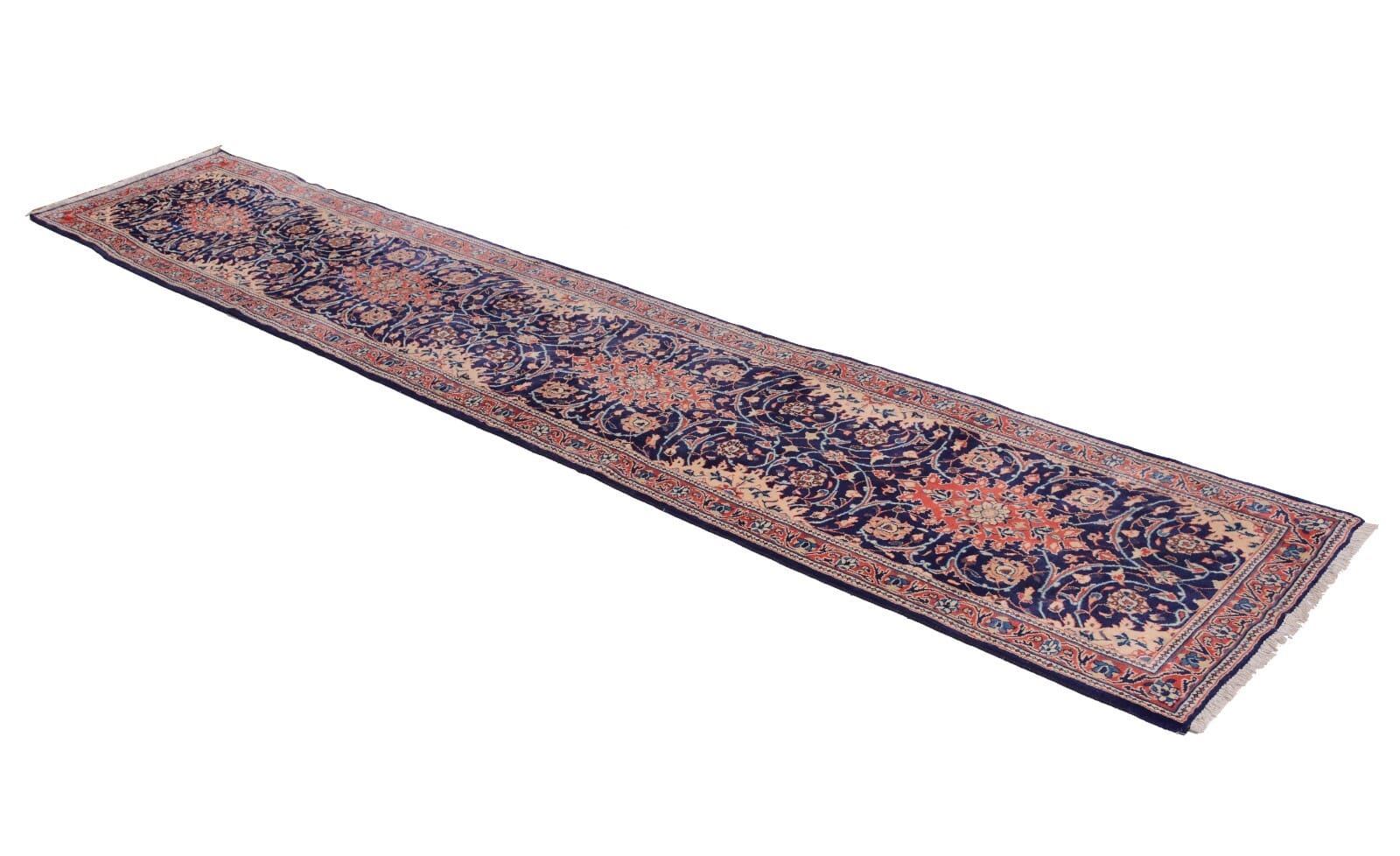 Handgeknüpfter Sarough Farahan Perserteppich, 447 × 80 cm, Wolle