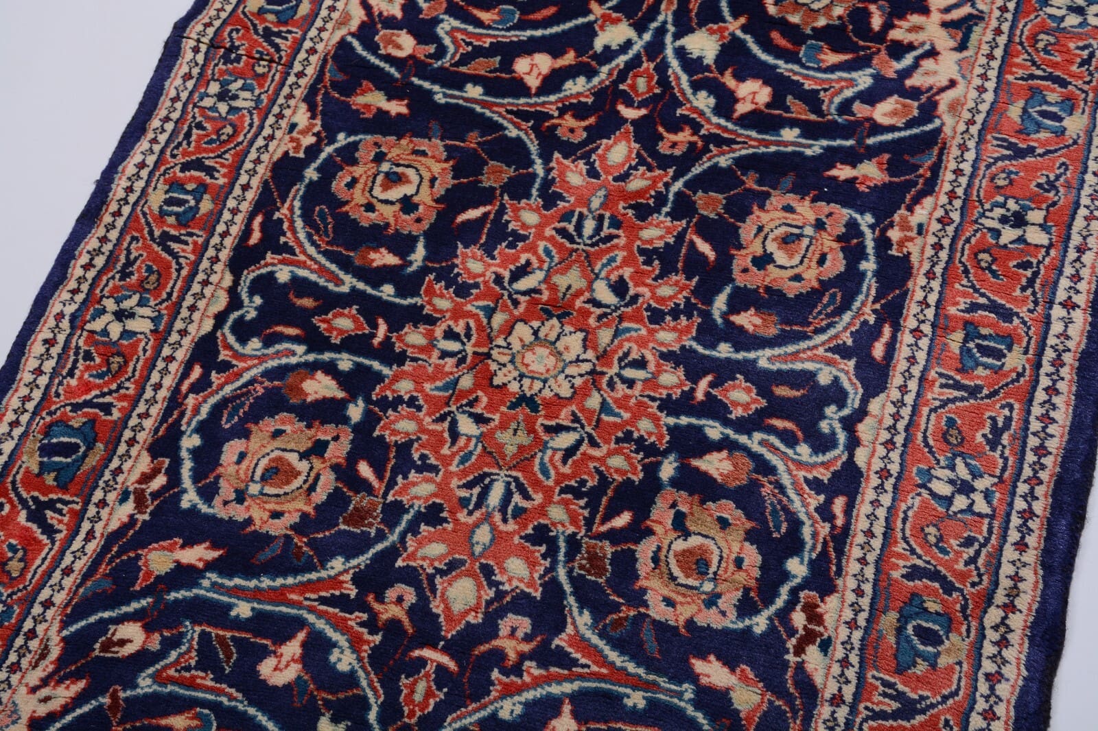 Handgeknüpfter Sarough Farahan Perserteppich, 447 × 80 cm, Wolle